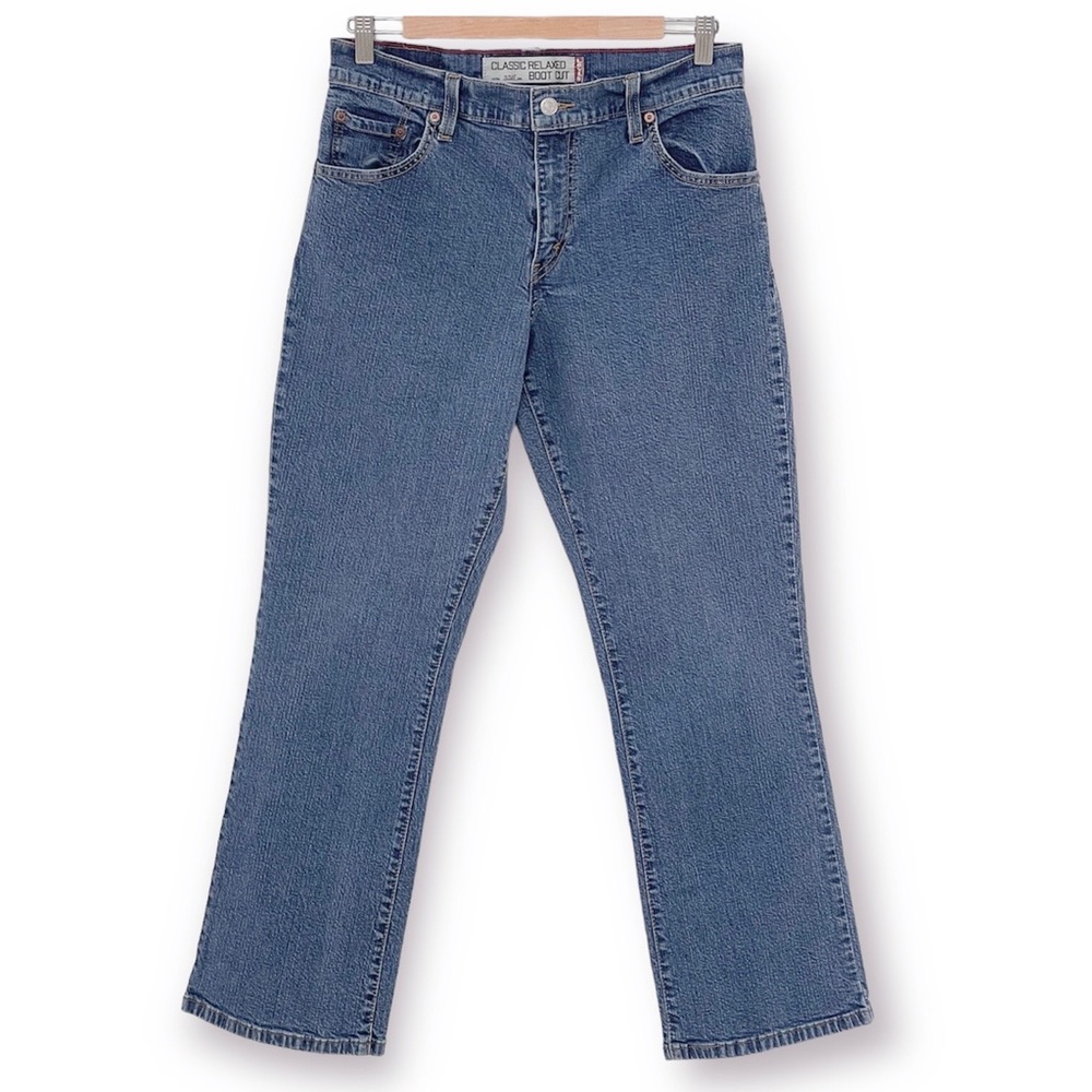 Levis 550 Classic Relaxed Boot Cut Jeans Stretch Denim